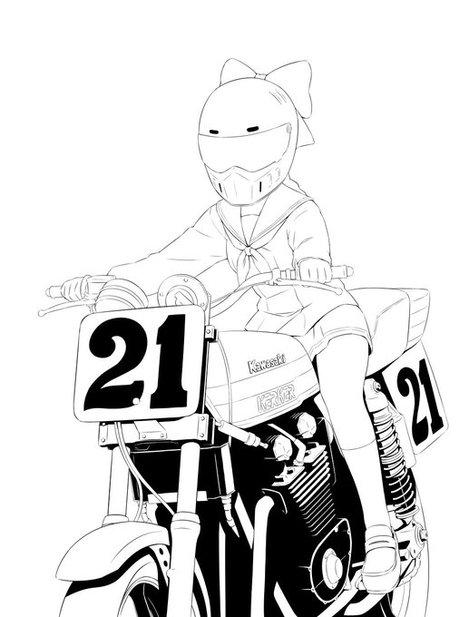 液タブを衝動買いしたので線画で放置してた来夢先輩を塗ります 