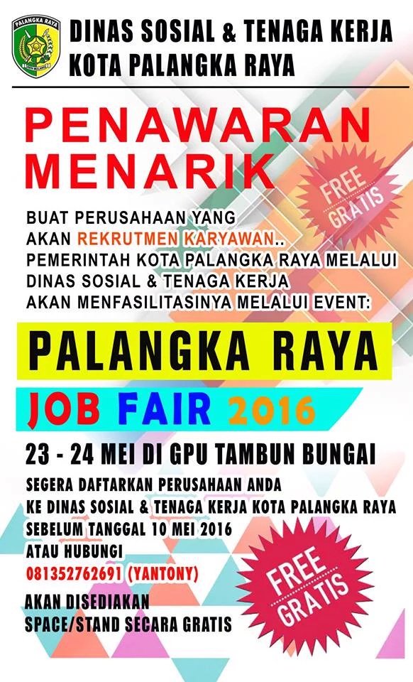 PALANGKA RAYA JOB FAIR 2016