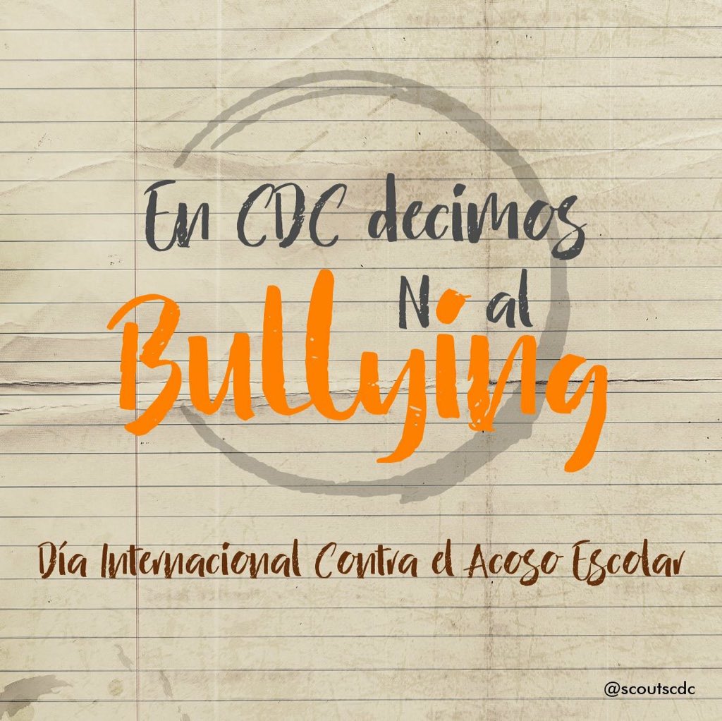 scoutscdc's tweet photo. El 2 de mayo se celebra el día internacional contra el Bullying y en Conquistadores de Carabobo decimos: https://t.co/HEMx45JNXy
