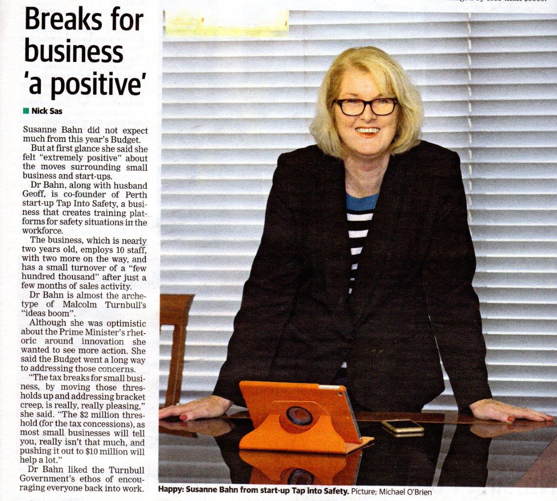 Sharing our thoughts on #budget2016 with Nick Sas <a href="/westaustralian/">The West Australian</a>