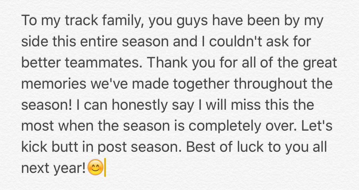 seokmyliljin's tweet photo. Thank you @NEtrackandfield for a great season. I'll definitely miss it. https://t.co/1PNu3gVsPq