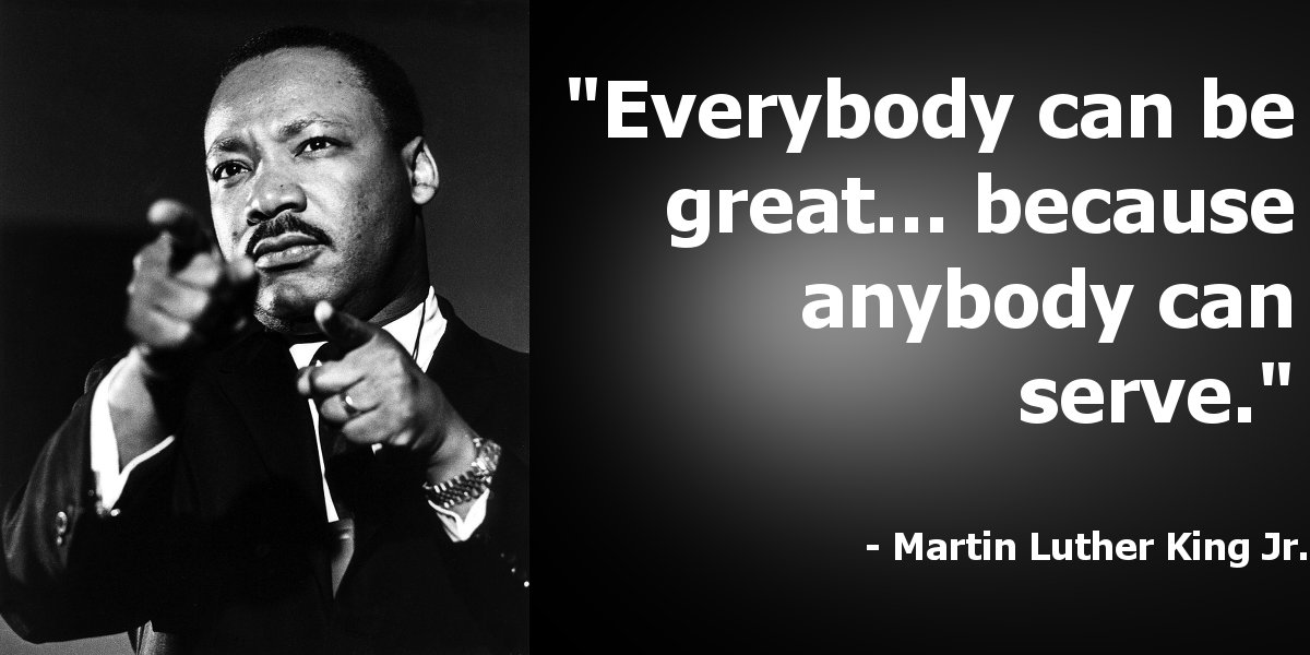 SrithaiSciGuy's tweet image. Everybody can be great. - #MLK @Christychccs @BKRudolph #chccschat