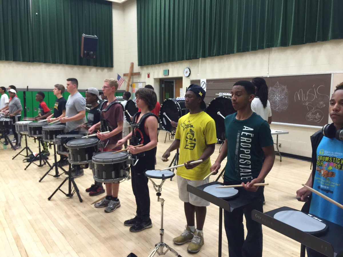 First day of fall percussion tryouts were a success! Two more days to go!