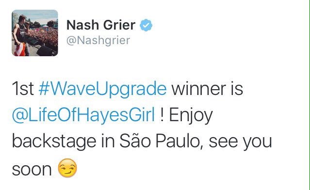 wizardhayes's tweet photo. Me yesterday @Nashgrier #NashsNewVideo #WaveUpgrade 😂 https://t.co/sRi5hMO1te