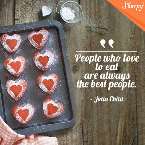 WeAreSlurrpy's tweet photo. As a food community we fully agree with Julia Child on this. Are you the best kind or the best kind?
#fridaythought https://t.co/9rsr3jF8IP