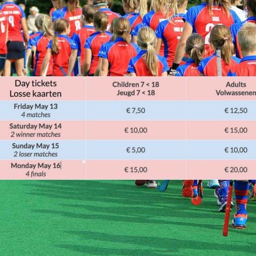 CarlienDirkse's tweet photo. Zie hier de losse prijzen van de kaarten voor de #EHCCC2016 kaarten te koop aan de kassa! @SCHC_Dames1 https://t.co/wGURcELDg8