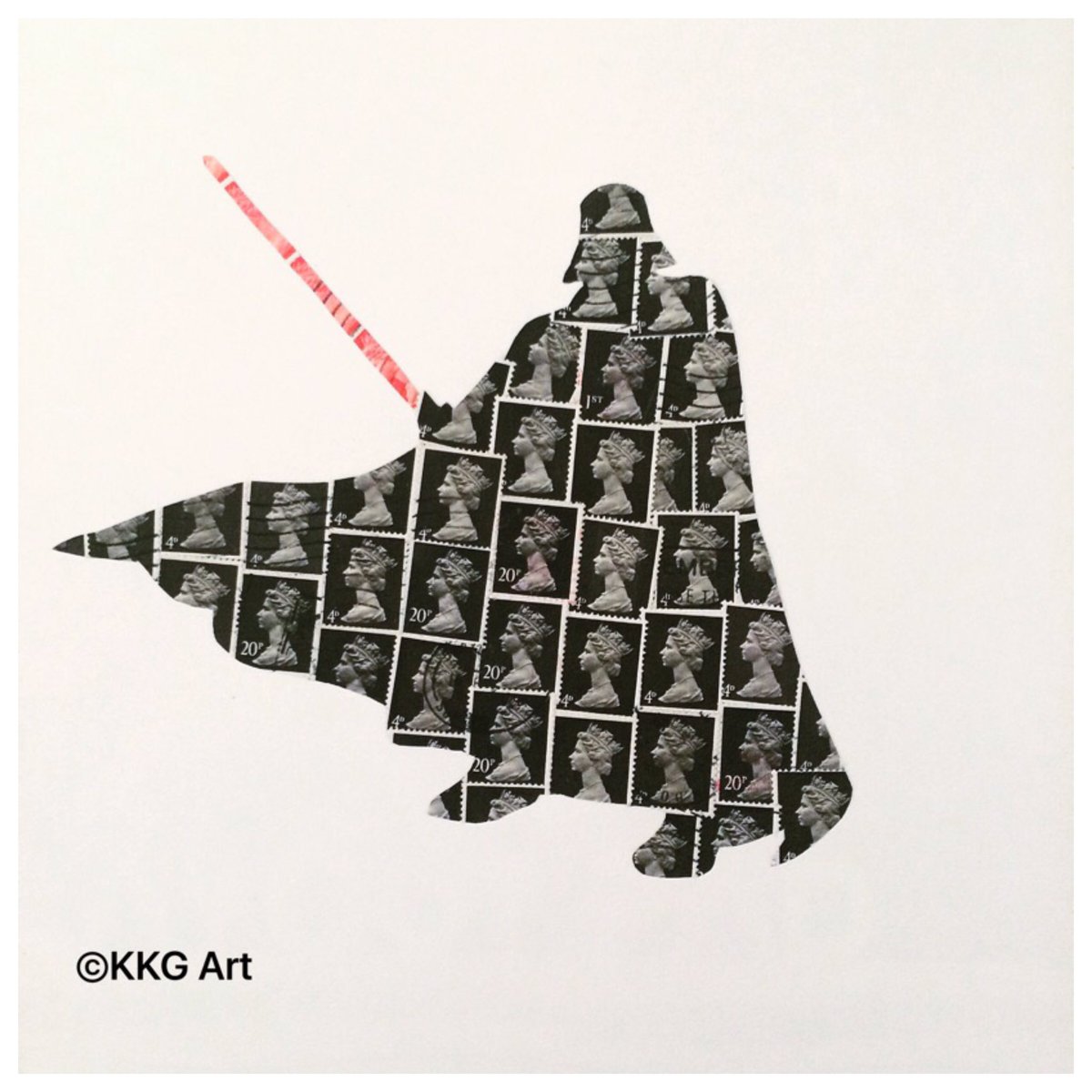 kkg_art's tweet photo. May the 4th be with you - Happy  #StarWarsDay #darthvader @starwars @RoyalMailStamps @StarWarsUK #kkgart https://t.co/i2W3aTtWZx