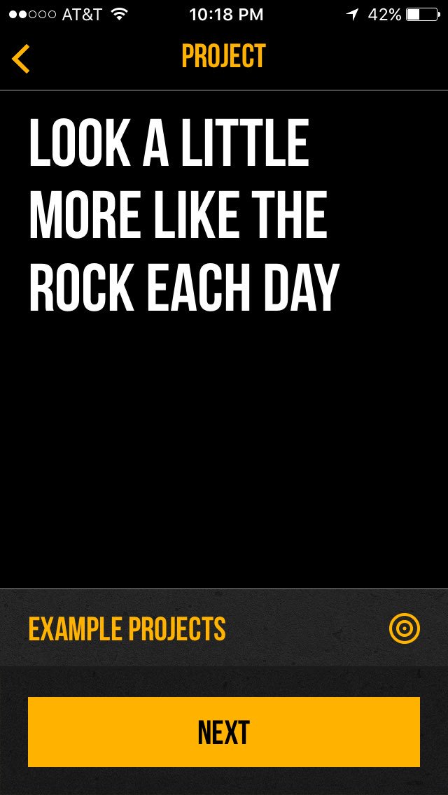 BigPapiTom's tweet photo. Goal is set, now all I have to do is get up and put in the work like @TheRock does #ProjectRock #FutureSilverback https://t.co/Rw8KGGRfC4