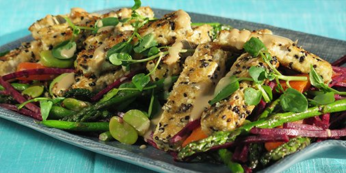 Tofu fans, rejoice! This recipe is both a healthy and scrummy lunch treat! ow.ly/4nozIQ