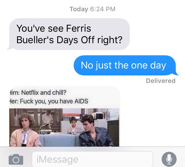 HeyyyyStar's tweet photo. My response in blue. I thought it was funny LOL #laughsatherownjokes #onlyonelaughing https://t.co/u8euxHjjkh
