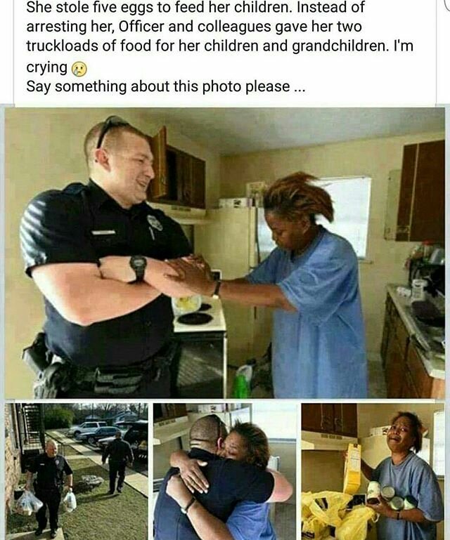 WakeupPeopIe's tweet photo. The world needs more police officer like this https://t.co/VWtDI987Vf