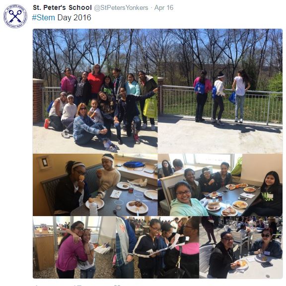 desouterj's tweet image. Thank you to the #PetrusFundOfYonkers for sponsoring the St. Peter's 7th Gr. girls at the #CMSV STEM Conference.