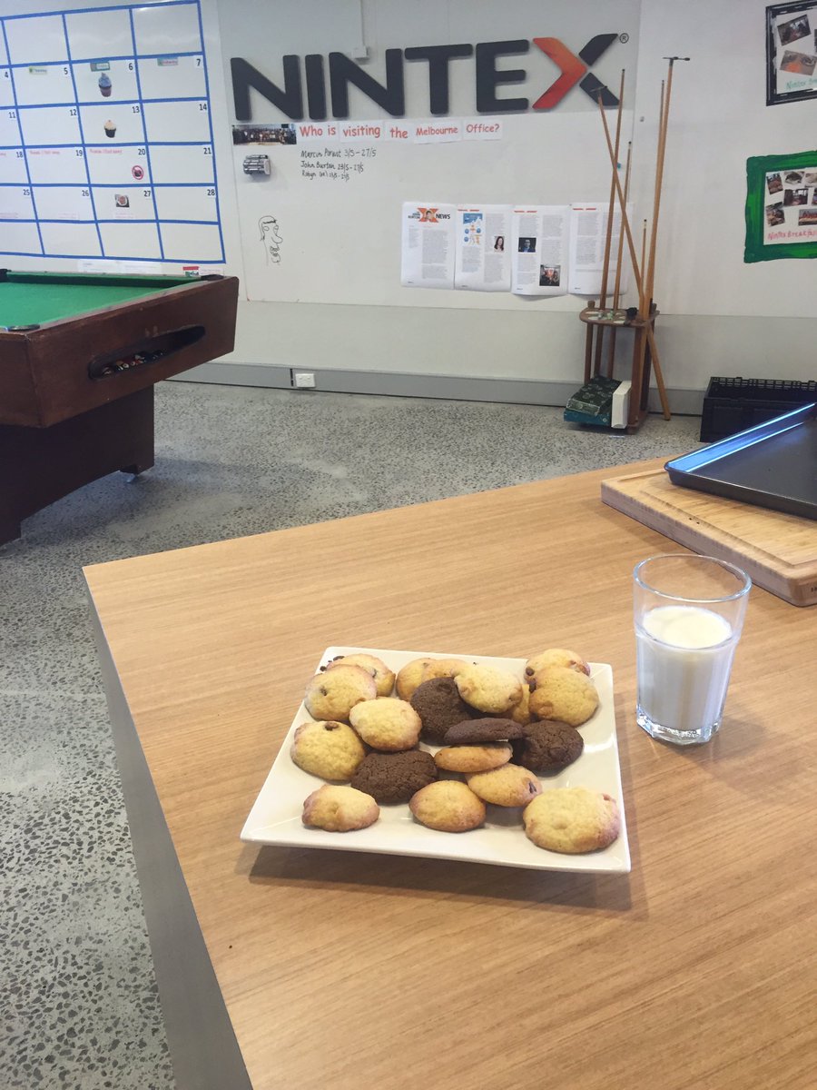 CynthiaCunden's tweet photo. #Nintex It's a cookie kinda day in the Melbourne office! Fresh out of the oven - thanks to Office Management!! https://t.co/sRCihZdxii