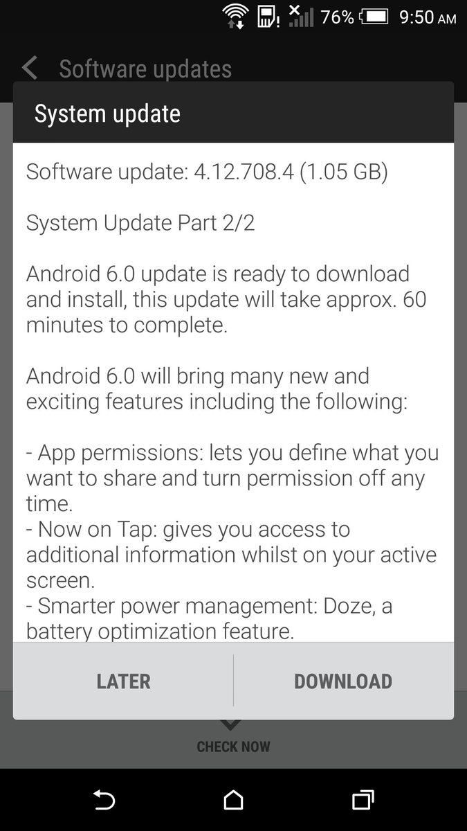 shahamit99's tweet photo. Updating my @htc #Butterfly2 to #Android #Marshmallow 😁 https://t.co/njLeHF8e9b