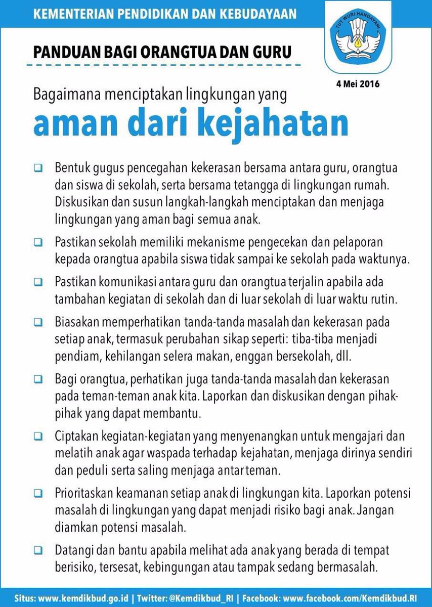 pandji's tweet photo. Mohon bantu sebarkan: Panduan menciptakan lingkungan aman dari kejahatan &amp; Mendidik anak menghindari kejahatan. https://t.co/FjdGvoDhll