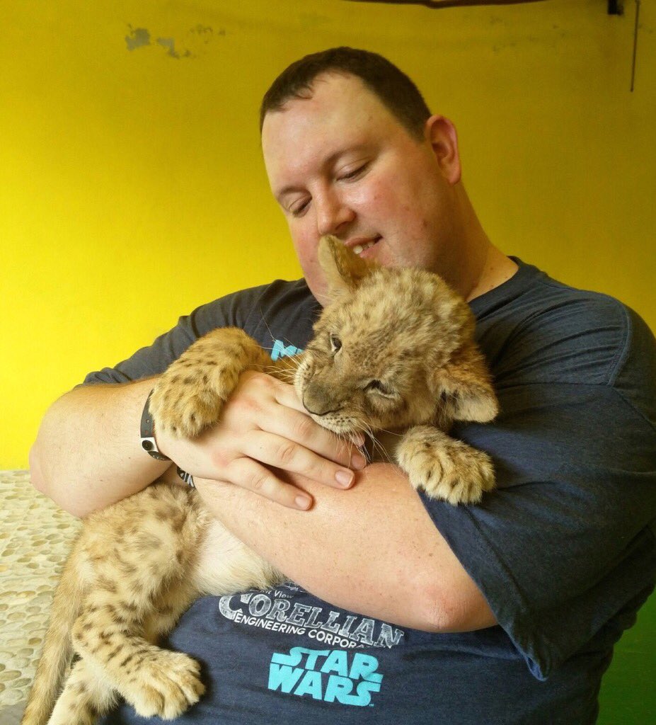 ATTJoeT's tweet photo. @BOTHELL_CC Don't worry guys I'm ok, I managed to survive this vicious attack while on vacation #whenlionsattack https://t.co/o2LFGmVBXG