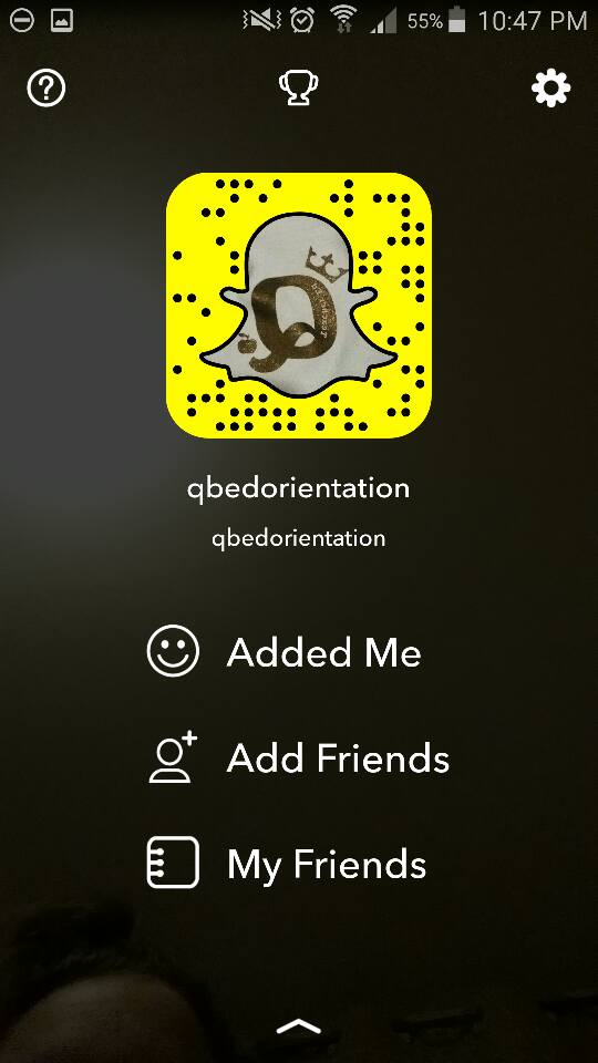 QBEdOrientation's tweet photo. Today's the day! Add us on Snapchat to keep up with what's happening this week! #QBEdOweek2016 https://t.co/cNRcJ3PRzP