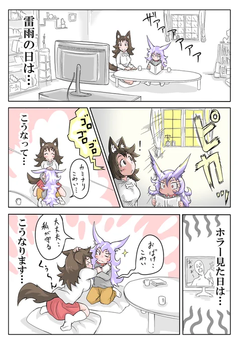 怖がるケモノも好きです(大声) 