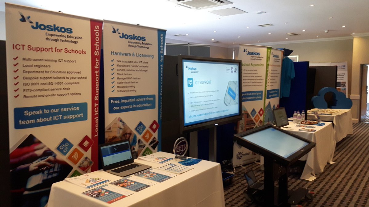 JoskosSolutions's tweet photo. We're rearing to go at the #ICTResources Conference! @ProwiseUK #ukedchat #Basildon #StandA5-A6 https://t.co/tuXJNSTaEH