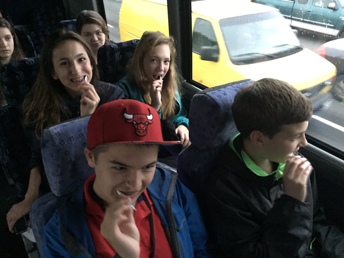 MsMcD11's tweet photo. Good morning! #sjsgrade8 thinks that oral hygiene is very important... #SJS2DC16 https://t.co/YdKs0OX13a