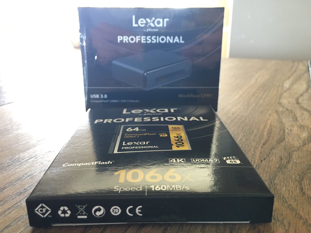 tim_batch's tweet image. So that just arrived over night - thank you @LexarMemory_SA