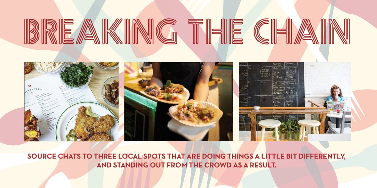 SourceLDN's tweet photo. Keen to break away from high street chains?Check out @TheCanvasCafe @CHICKENT0WN @CravingCoffeeUK #SourceLDN https://t.co/K1PhenOR9V