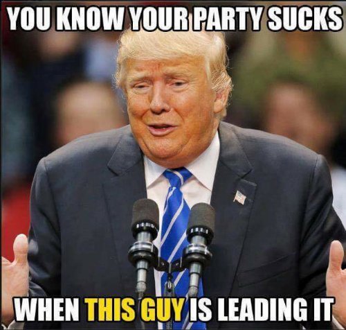 chiefplan1's tweet photo. #IWillBeTheFirstTo to call Dumb Ass Donald the Presumptive Turd of the Republican Shitcan https://t.co/rbXo1q3YSf