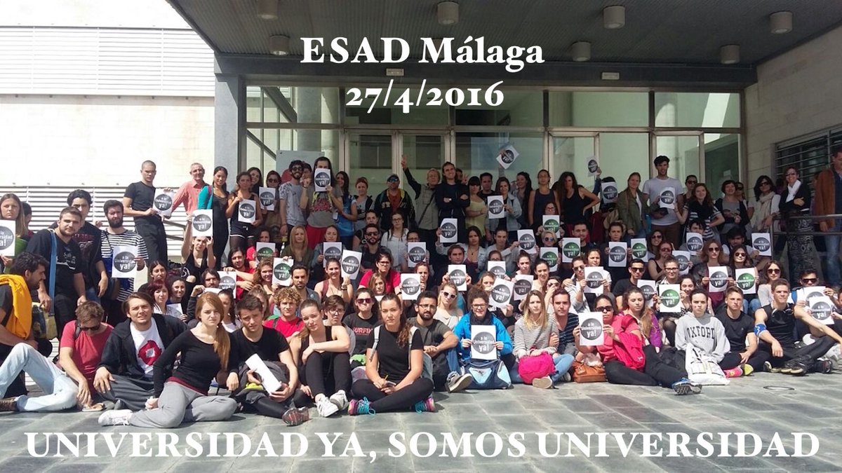 PlataformaEEAAS's tweet photo. Somos los alumnos, los profesores, los padres, los profesionales. #somosuniversidad #defraugrados #esadmalaga https://t.co/btKANa74Nx