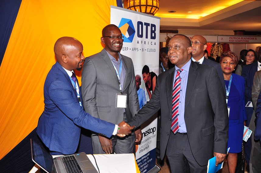 EDBI2016Nairobi's tweet photo. Tour of the exhibition stands by CS @HKRotich @AdanMohamedCS and other African Ministers #EDBI2016Nairobi https://t.co/cqRz6E2VqQ