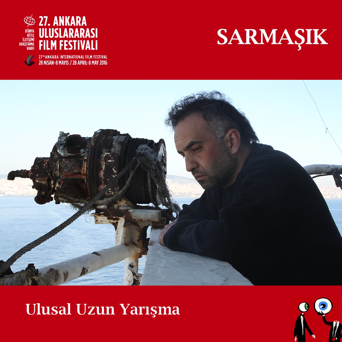 #UlusalUzunYarışma filmlerinden <a href="/tolgakaracelik/">Tolga Karacelik</a>'in yönettiği <a href="/Sarmasikfilmi/">Sarmaşık</a> saat 14:00'te Kızılay <a href="/Buyulu_Fener/">BÜYÜLÜ FENER</a>'de.