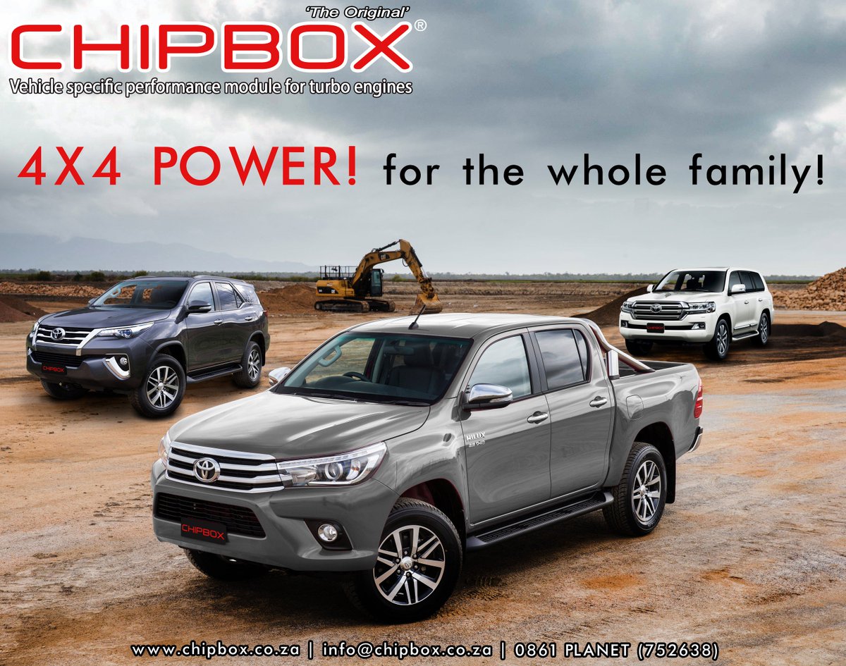 ChipboxInfo's tweet photo. FOR THE TOYOTA FAMILY! Tried, Tested, Proven, Reliable Performance!
CHIPBOX® @ChipboxInfo ;) https://t.co/Qc8tv7sSwF