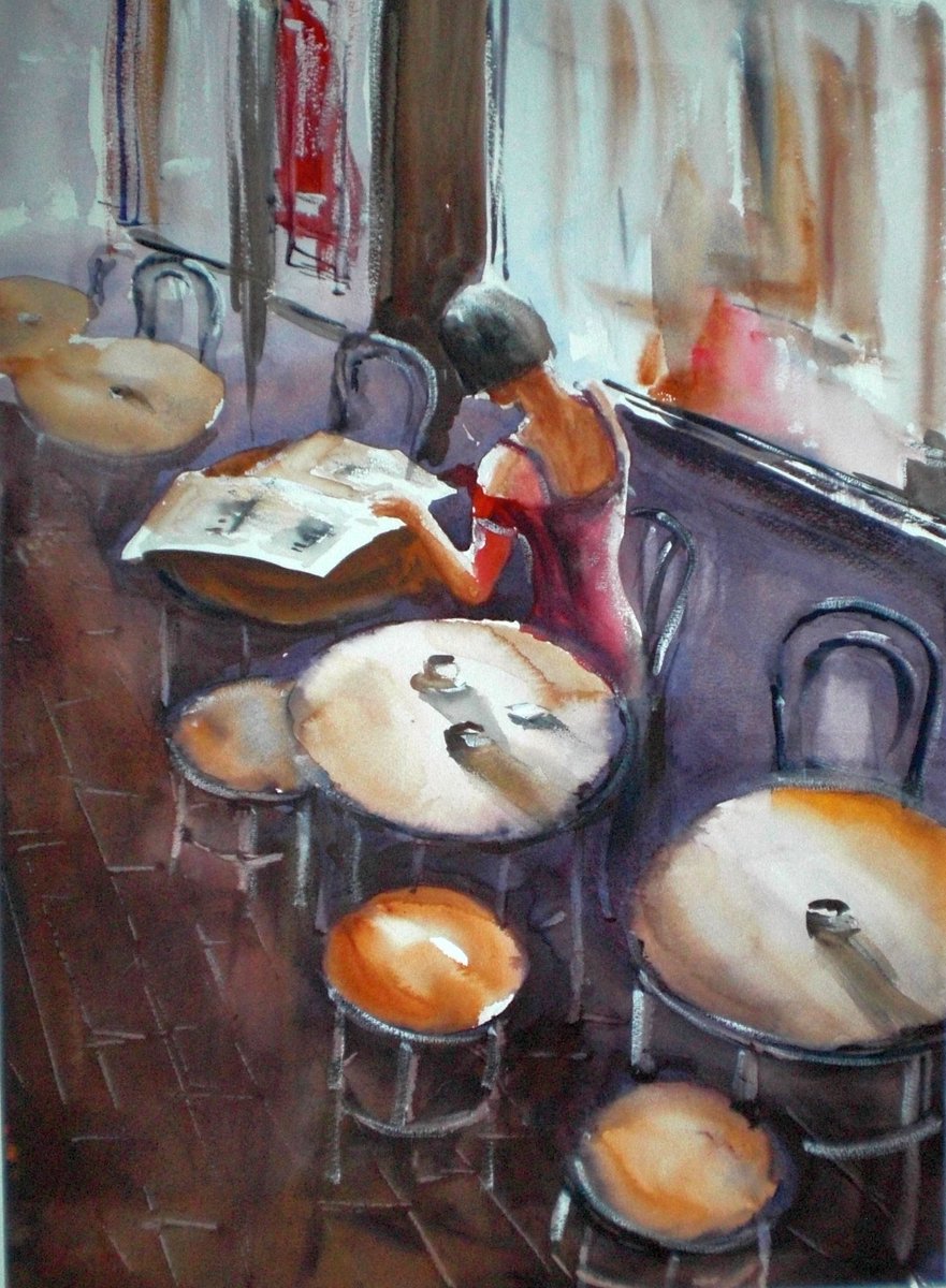 GiorgioPilota's tweet photo. #watercolor #painting #drawing #art #original
Title: reading the newspaper
watercolor: 33x46 cm https://t.co/Rhzfmq0fXb