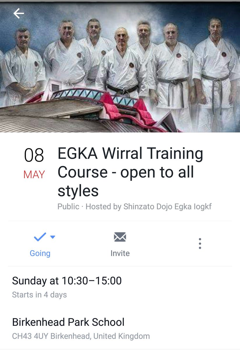 OPEN TO ALL STYLES A GREAT OPPORTUNITY TO TRAIN WITH TOP SENIOR GOJU RYU INSTRUCTORS (plus I'll be there )