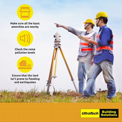 UltraTechCement's tweet photo. Few factors while chosing the right plot for your home.
Visit #UltraTechBuildingSolutions https://t.co/LtAmat945X https://t.co/xsnSxswQ7H