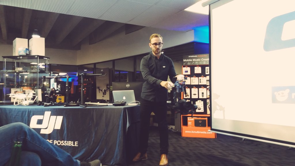 digital_masters's tweet photo. Ben from @WrestlerNZ showing off the @DJIGlobal range. Thanks @RubberMonkeyLoz for having us! https://t.co/cYe9ZQRoCN