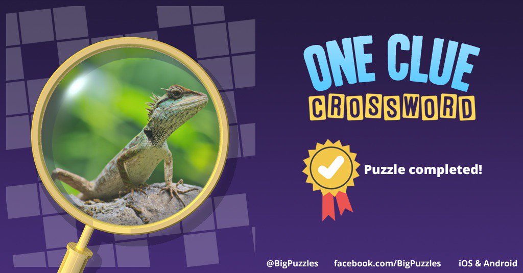 rosneath's tweet image. I completed a puzzle in One Clue Crossword. Play now for free!
onecluecrossword.com #OneClueCrossword