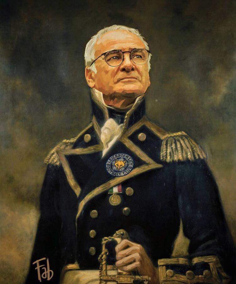 CasualFront's tweet photo. Ranieri, Re d'Inghilterra! https://t.co/86HWkvueUm