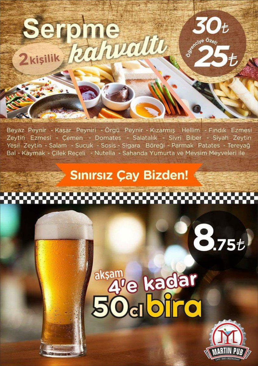 martinpub_'s tweet photo. Yağmurlu bir güne uyanmış olabilirsin ama bizdeki kampanyalar seni kendine getirecek ☺ https://t.co/RjRMw8Snmd