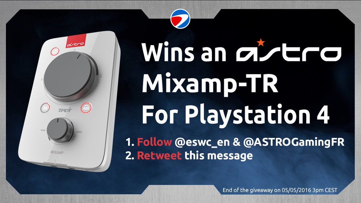 eswc_en's tweet image. ASTRO Gaming Giveaway!

- Follow @eswc_en &amp;amp; @ASTROGamingFR
- RT to win

astrogaming.fr/mixamp-tr/MixA…