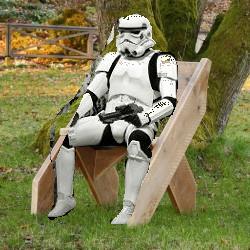scaffafurniture's tweet photo. Day b4 @MalvernShow #RHSMalvern! Passing #stormtrooper takes a #chairselfie with us! #mayforthbewithyou #starwars https://t.co/IHSXLrOaj7