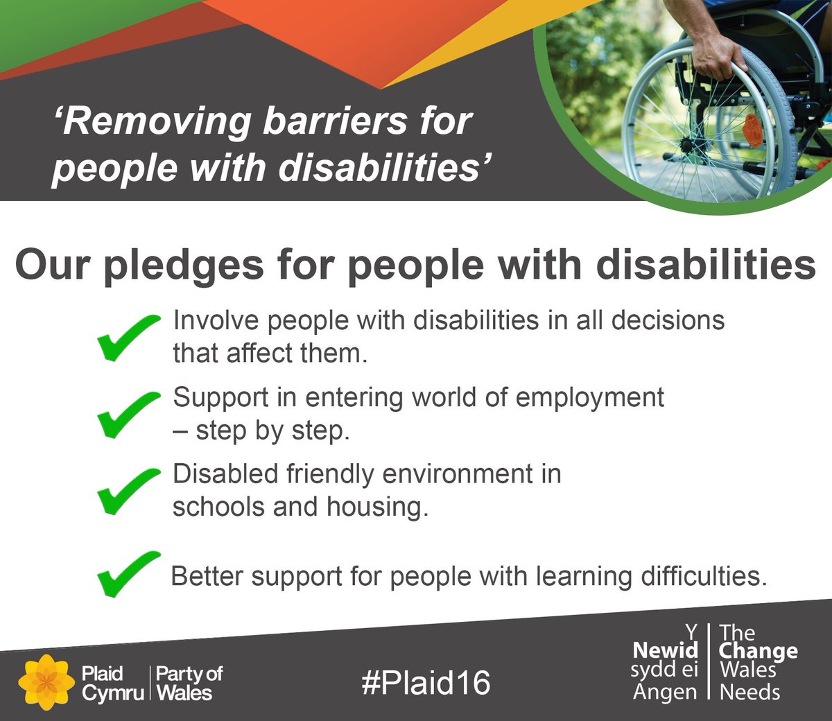 Plaid government to remove barriers for disabled people: bit.ly/1WHuQv5