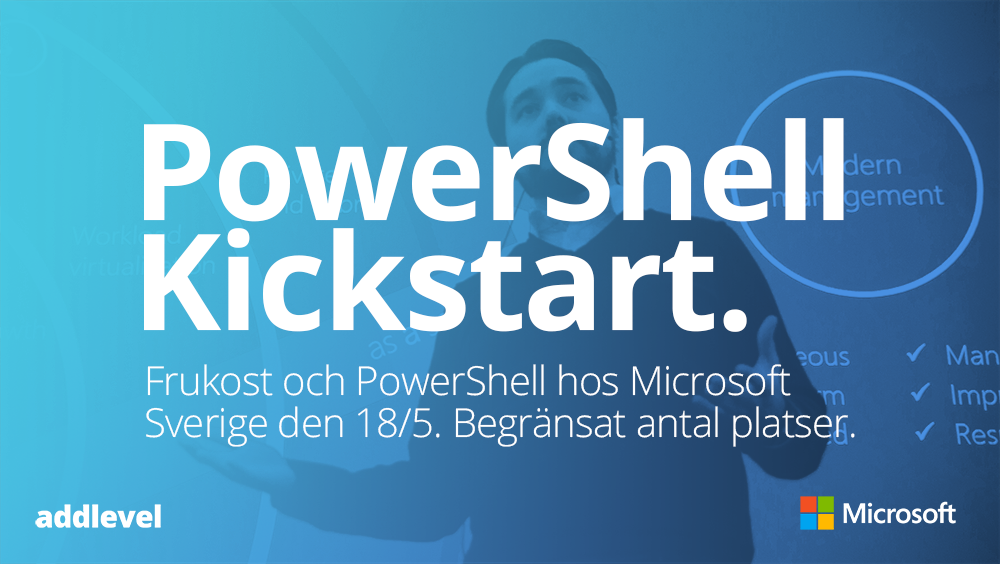 addlevel's tweet photo. Missa inte #PowerShell eventet hos @MicrosoftSE 18/5! https://t.co/ZloBp2nN5J #devops #msdsc https://t.co/C1pkeO55VN