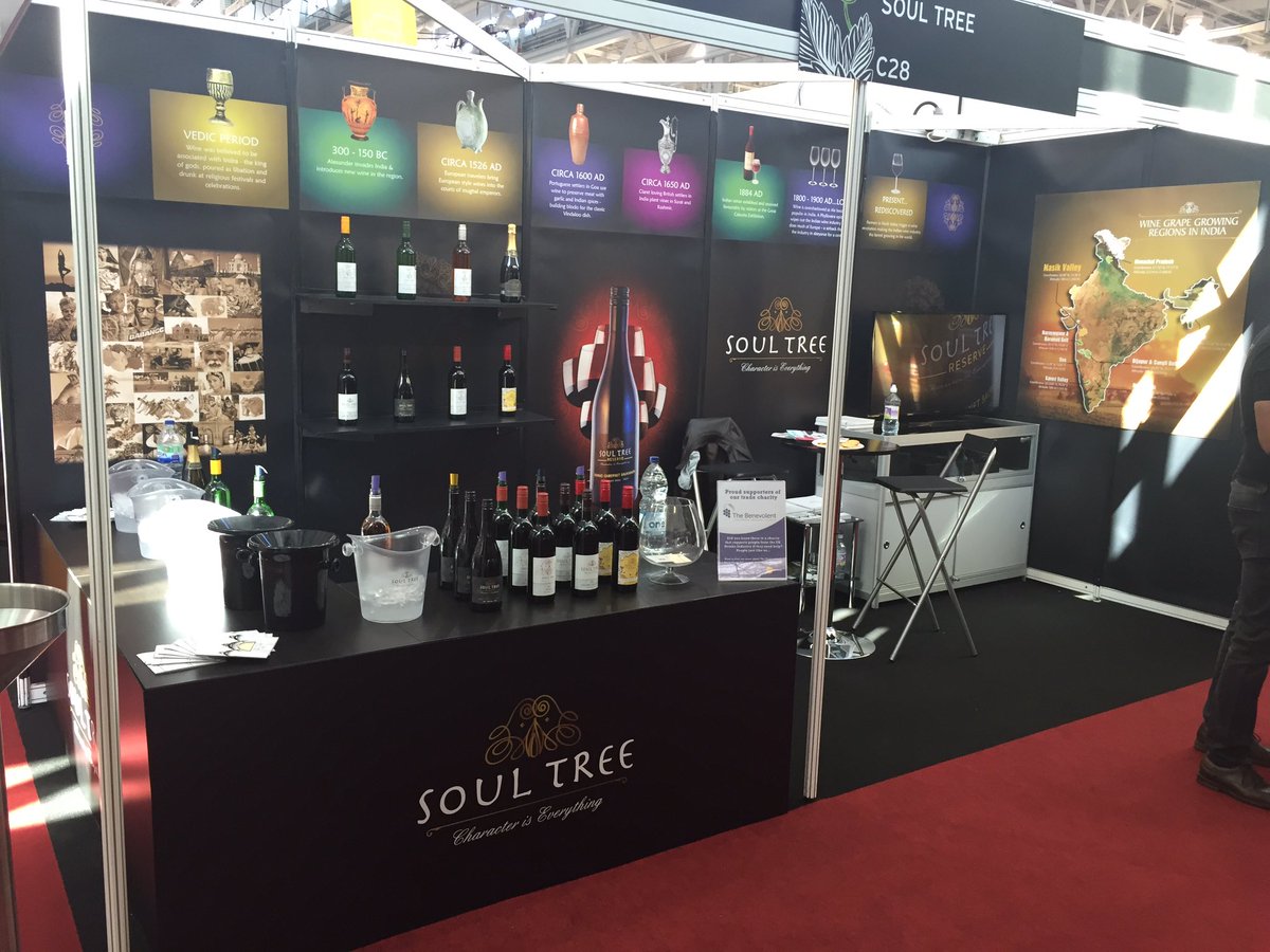 AlokMathurEM's tweet image. All set for Day 2 at the @londonwinefair. Come try some #Indianwine at stand C28!