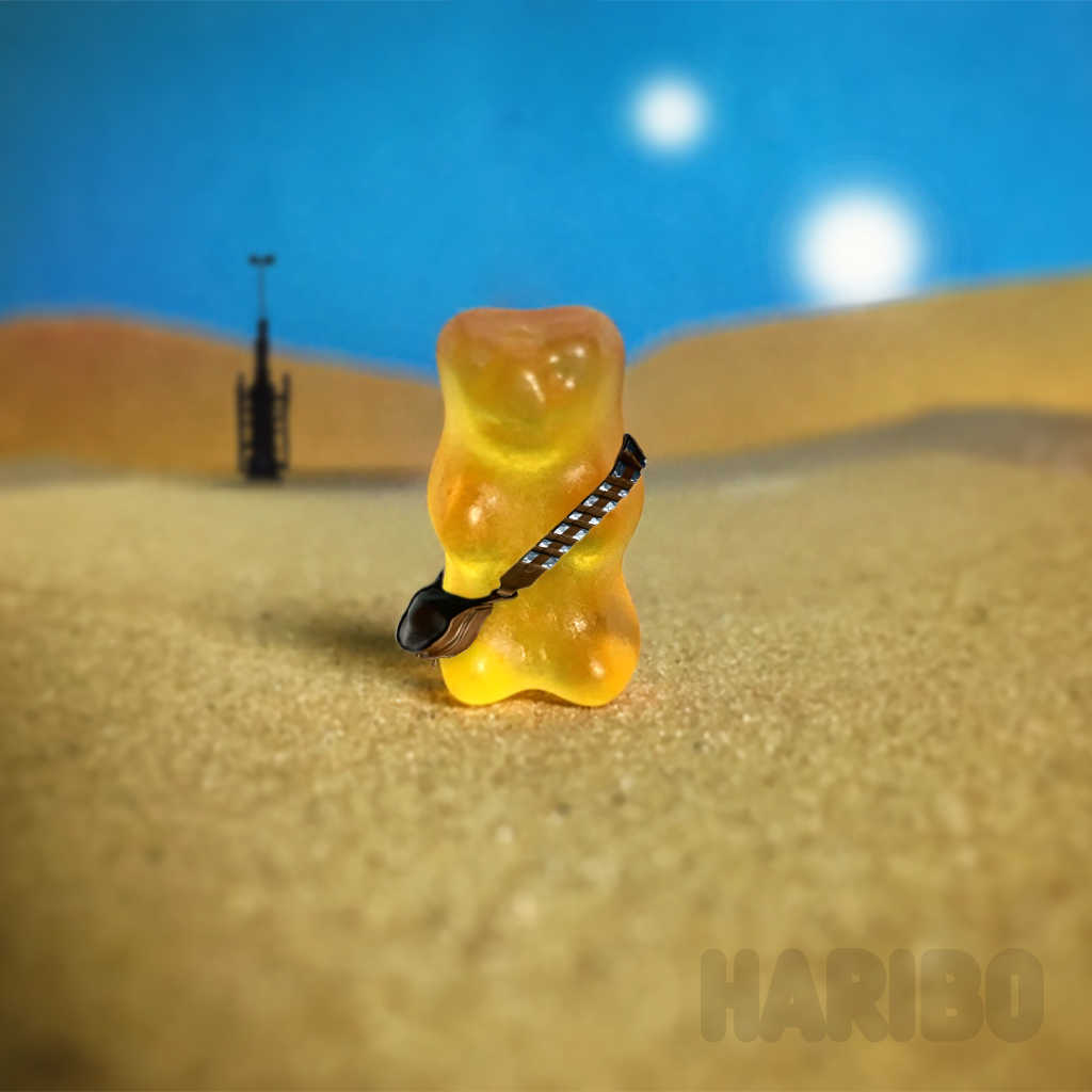 HariboUKI_'s tweet photo. Have you heard about the new Star Wars HARIBO? It’s a bit chewie #MayThe4thBeWithYou https://t.co/q0HR6hXM8o