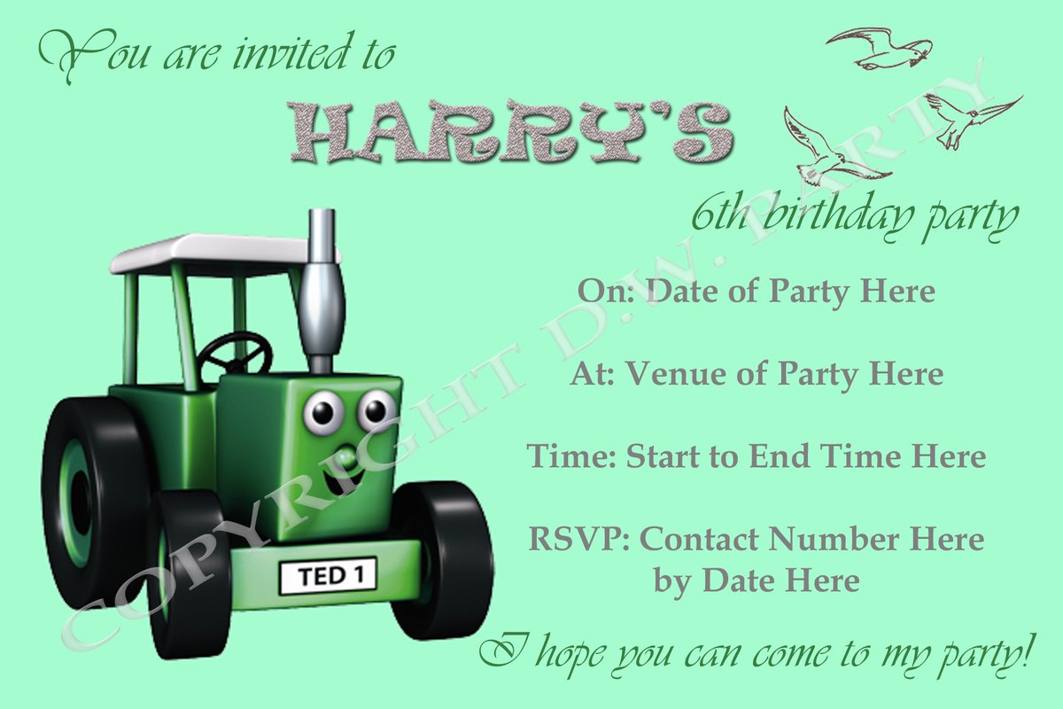 DWPartyDesigns's tweet photo. A firm favourite is #TractorTed https://t.co/mRlyyLPuZZ #birthday Personalised invitations &amp; matching thank you card https://t.co/NgSMd2MNup