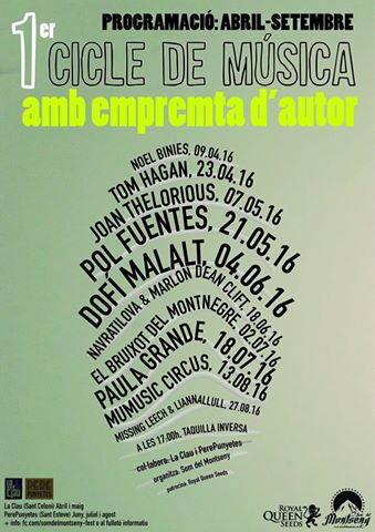 InfoClau's tweet photo. Dissabte 7 torna Cicle Musical amb empremta d'autor amb @JoanThelorious! El dissabte a les 17:00 totes a La Clau ;) https://t.co/PMep5KJIKX