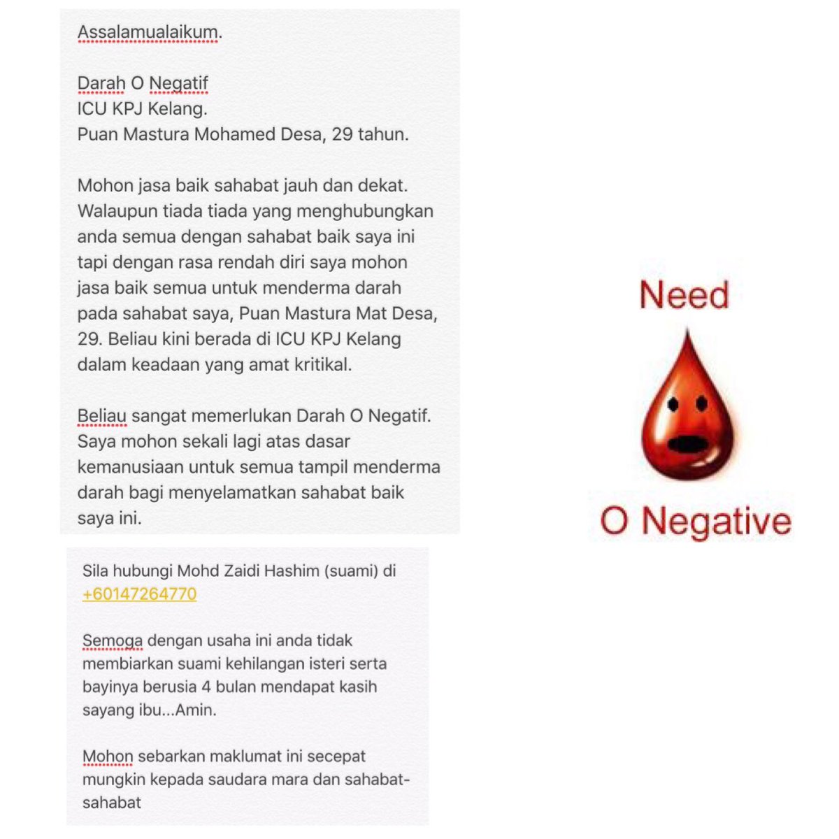 zue_arneeda's tweet photo. @MuhdAizatAmdan @MohdNohSalleh @mizznina1780  can u help to RT pls. Tq so much. Jasa dikenang. https://t.co/YotxoYUbjP