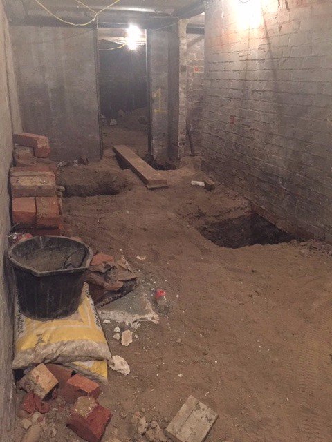 BroadoakUK's tweet photo. Underpinning stage of two #cellarconversions we're completing on Old Lansdowne Road #Didsbury https://t.co/O5eGc0PGWi