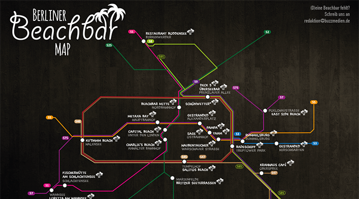 BerlinerBuzz's tweet photo. Die ultimative #BerlinMap: Die Beachbar Map - https://t.co/NbHQO56ZgW - #WasHastDuVor #Berlin https://t.co/bArOsn96Vv