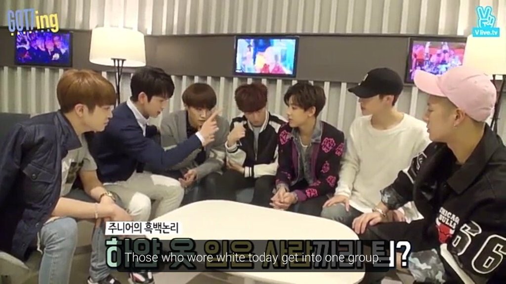 jy___got7's tweet photo. The fact that Mark &amp; Jinyoung always want to be in the same team..

#MarkJin #MarkNior https://t.co/3LJrEGicRT